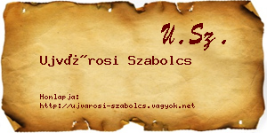 Ujvárosi Szabolcs névjegykártya